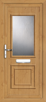 Alnwick One Irish Oak uPVC door panel