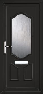 Althorpe One Black uPVC door panel