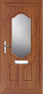 Althorpe One Golden Oak uPVC door panel