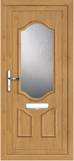 Althorpe One Irish Oak uPVC door panel
