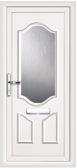Althorpe One White uPVC door panel