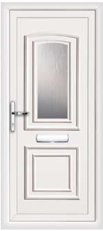 Balmoral One Classic White uPVC door panel