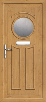 Blenheim One Irish Oak uPVC door panel 1