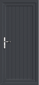 Cottage Style Anthracite Grey uPVC door panel