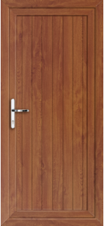 Cottage Style Golden Oak uPVC door panel