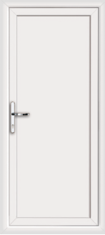 Full Flat White uPVC door panel