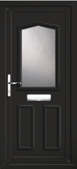 Oxford One Black uPVC door panel