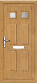 Windsor Two Irish Oak uPVC door panel