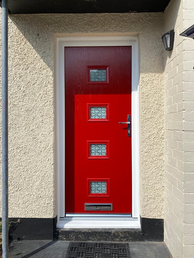 Composite door crynant REd