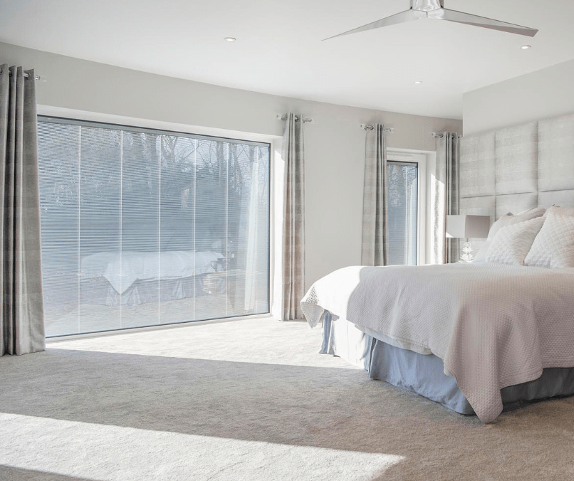 Integral blinds for windows supplied by Sapphire Windows & Doors.