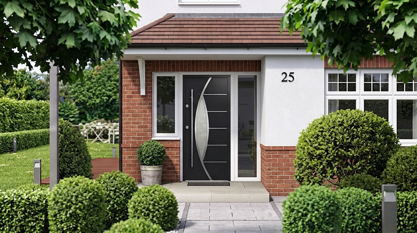 Gerda premium entrance door installation by Sapphire Windows & Doors
