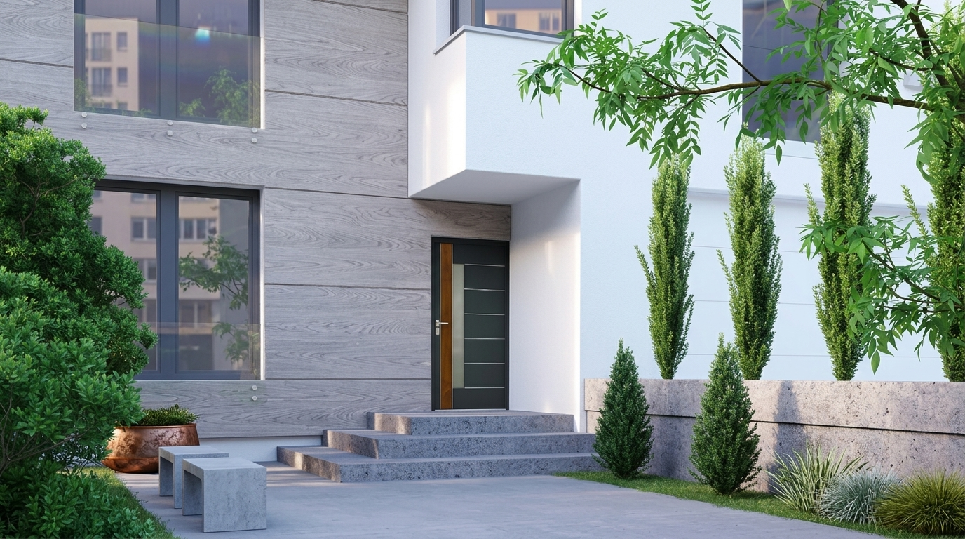 Gerda entrance door supplied and installed by Sapphire