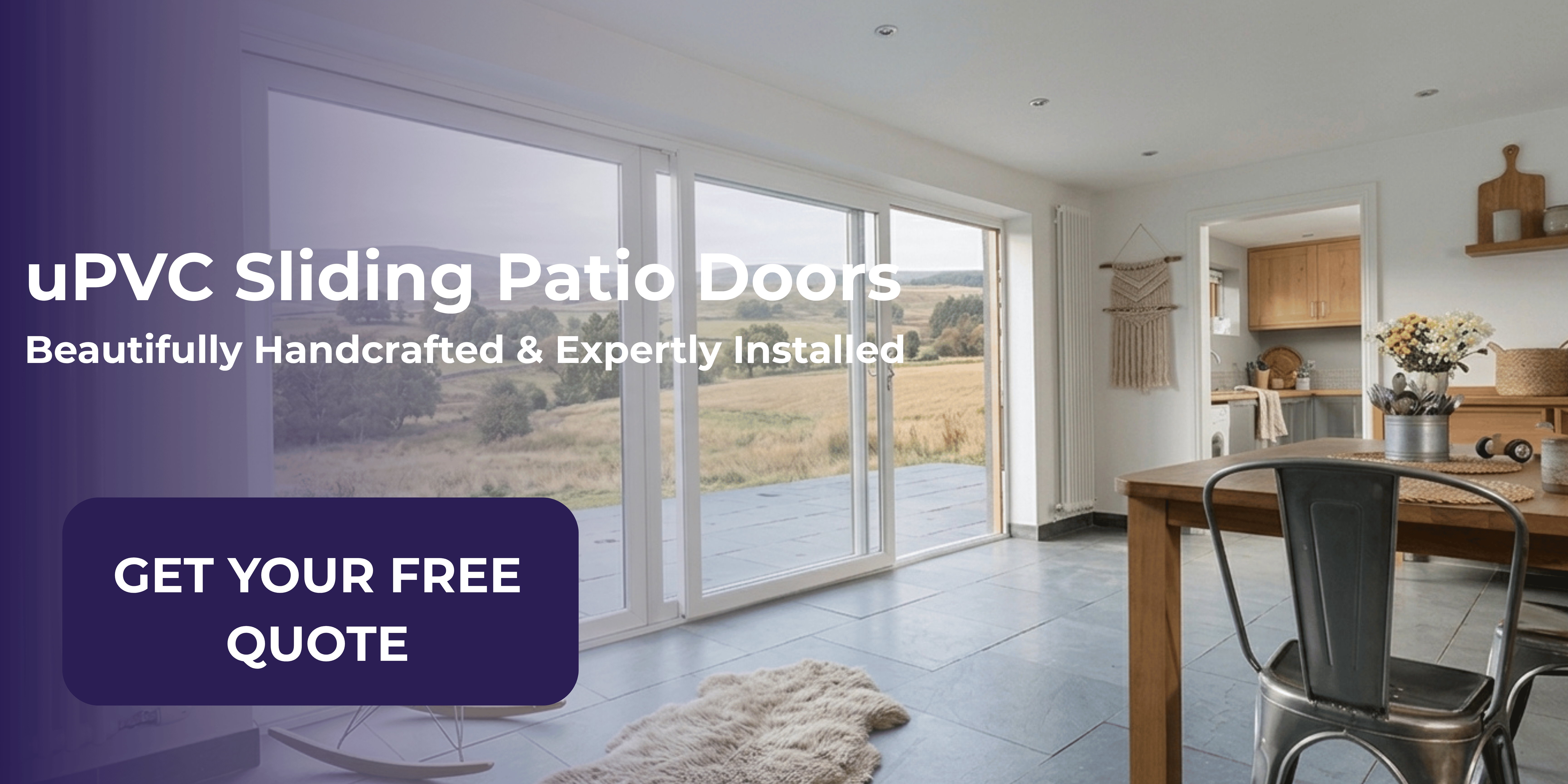 uPVC Slider24 patio doors with large glazed areas