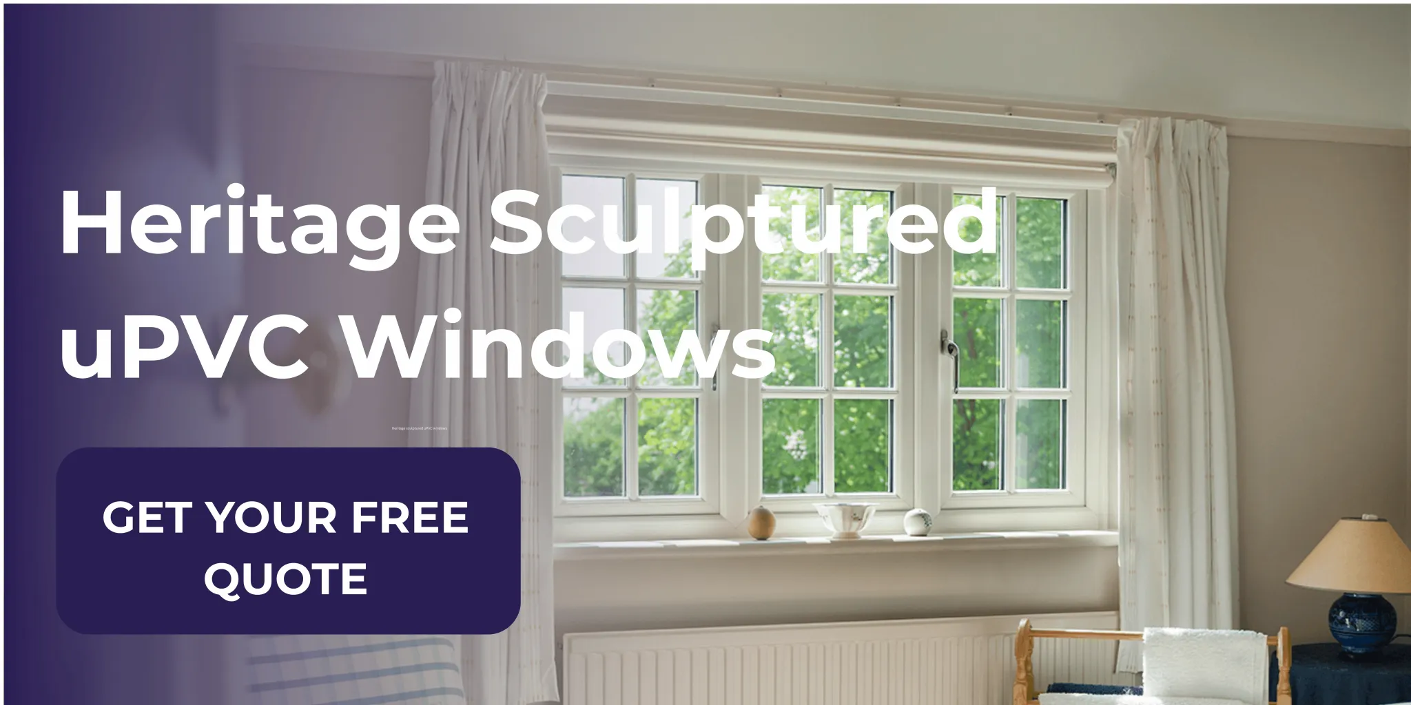 Double glazed acoustic glass window installed in a quiet home interior