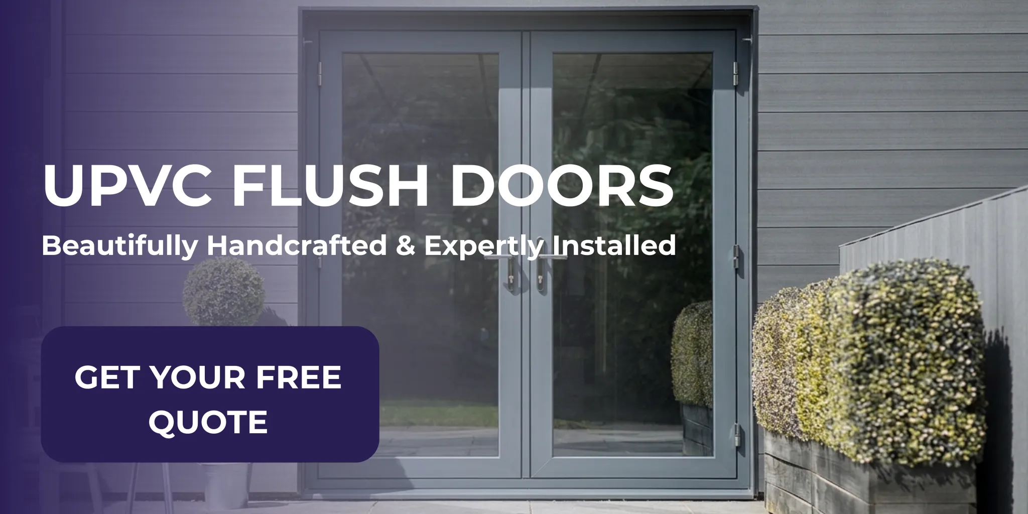 uPVC Flush Doors in Carmarthenshire, Pembrokeshire and South Wales | Sapphire Windows & Doors