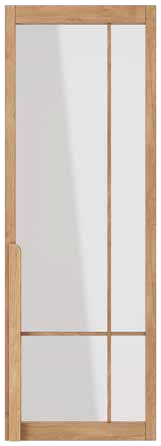 OTIF TENZO single door with a four-section glazed grid
