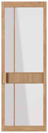 OTIF TENZO single door with distinctive textured or tinted glazing