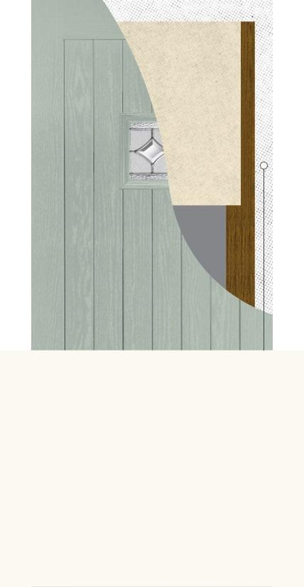 Composite door construction showing the quality GRP skin