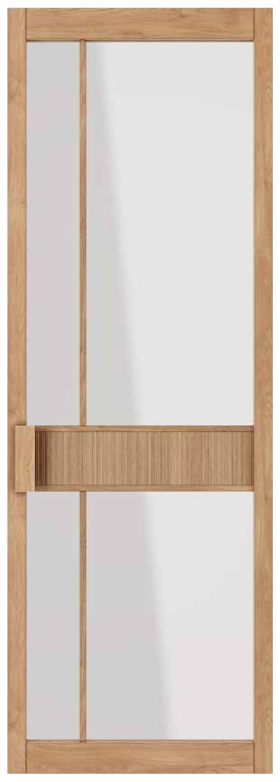 OTIF TENZO single door with full-height clear glazing