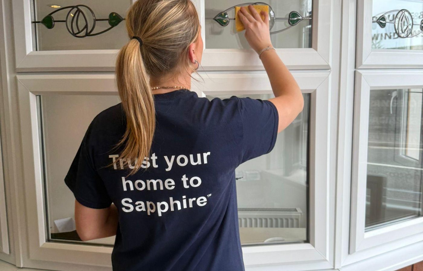 Sapphire Windows showroom in South Wales displaying high-quality windows and doors.